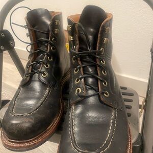 Grant Stone brass boots, gently broken in, beautiful patina